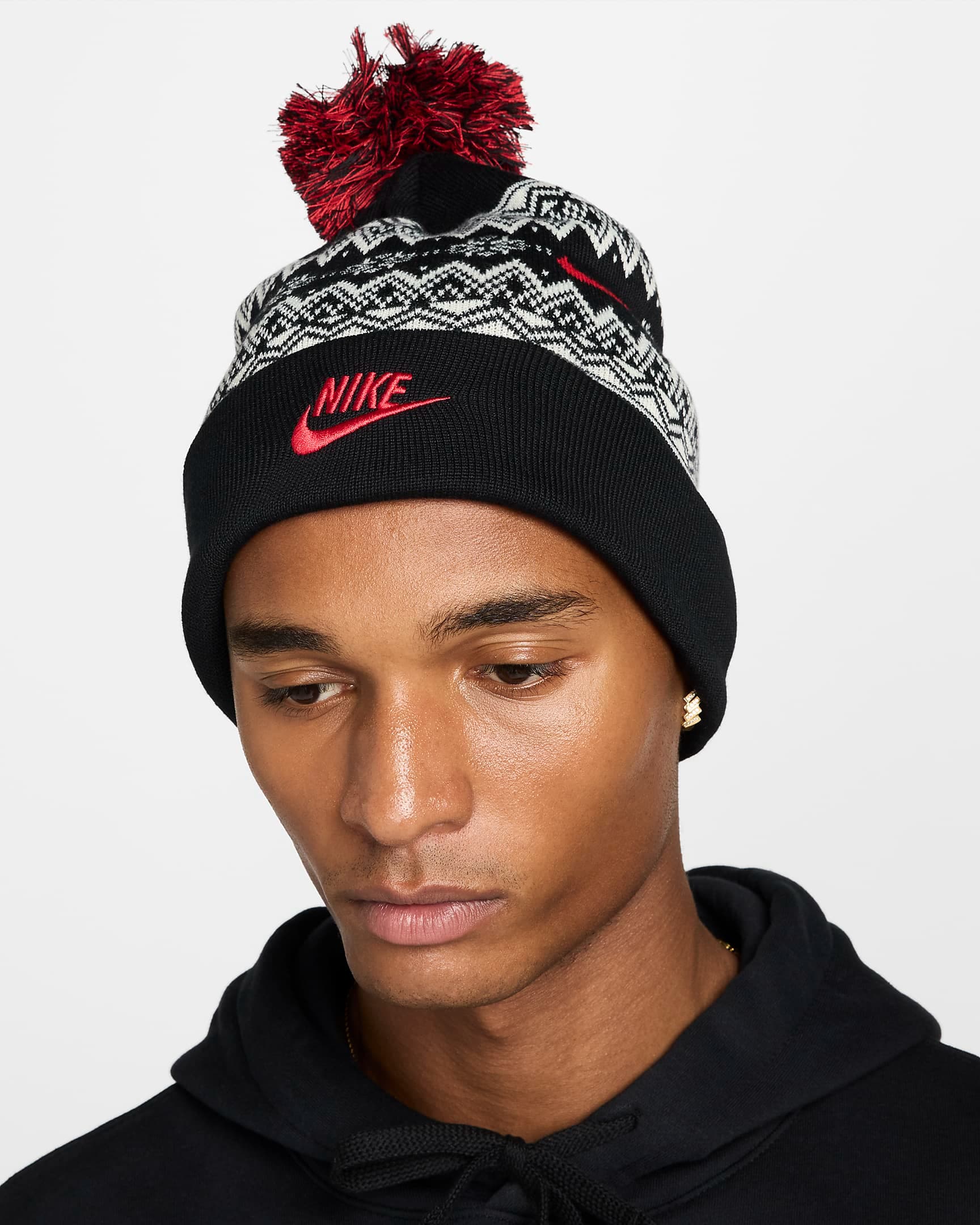 МУЖСКАЯ ШАПКА NIKE PEAK BEANIE SC HOL24 L (HF0188-010)