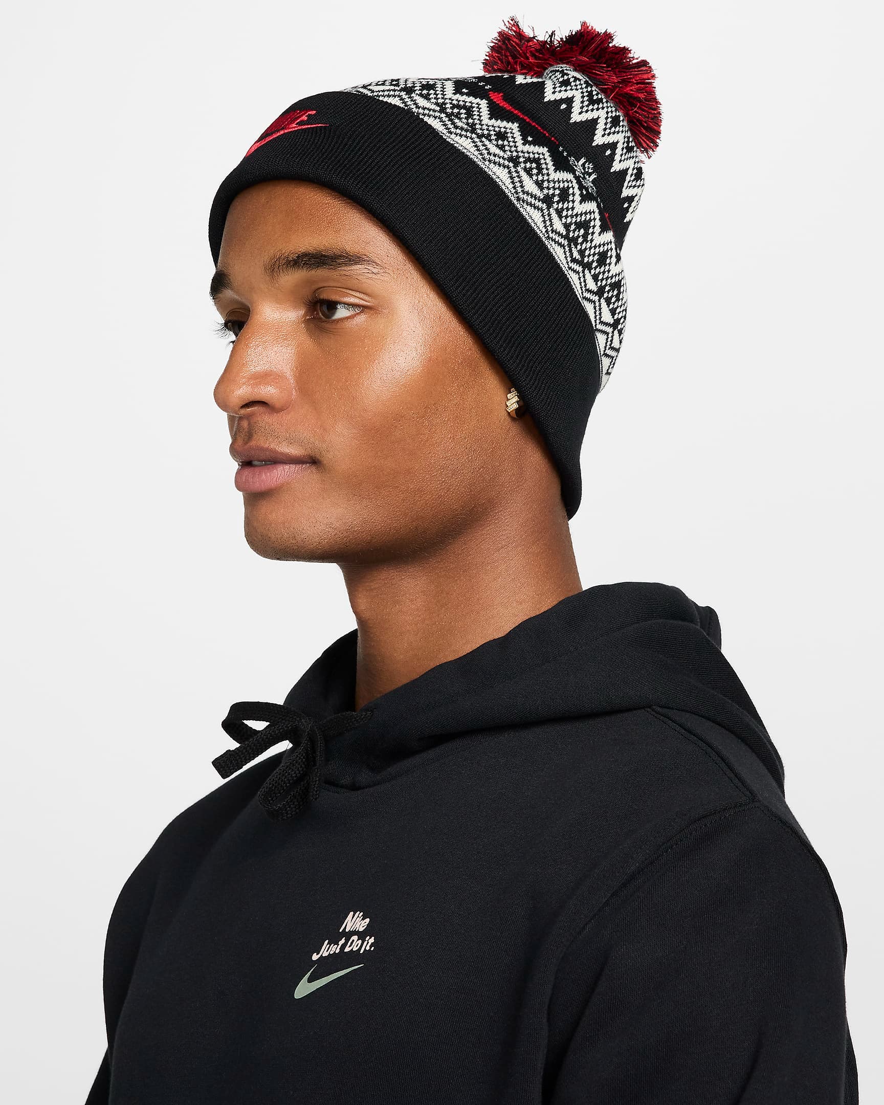 МУЖСКАЯ ШАПКА NIKE PEAK BEANIE SC HOL24 L (HF0188-010)