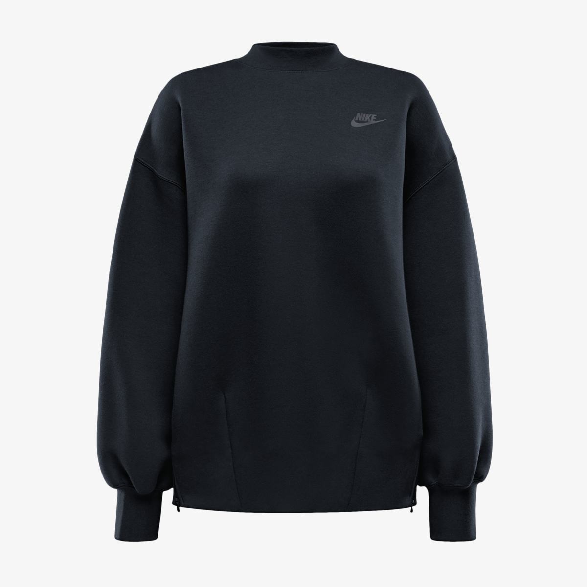 WOMEN'S NIKE NSW TCH FLC OS CREW SWEATSHIRT (FV8041-010)