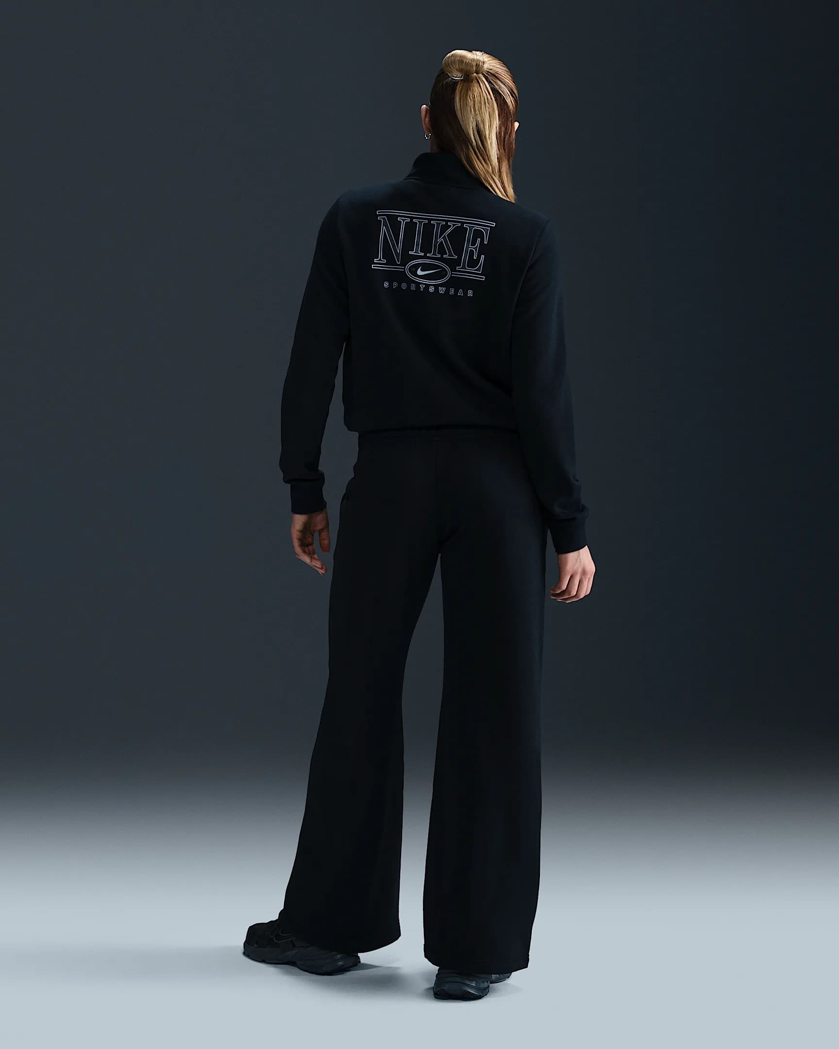 ЖІНОЧІ ШТАНИ NIKE NSW CLUB FLC MR GX WIDE PNT (HJ0869-010)