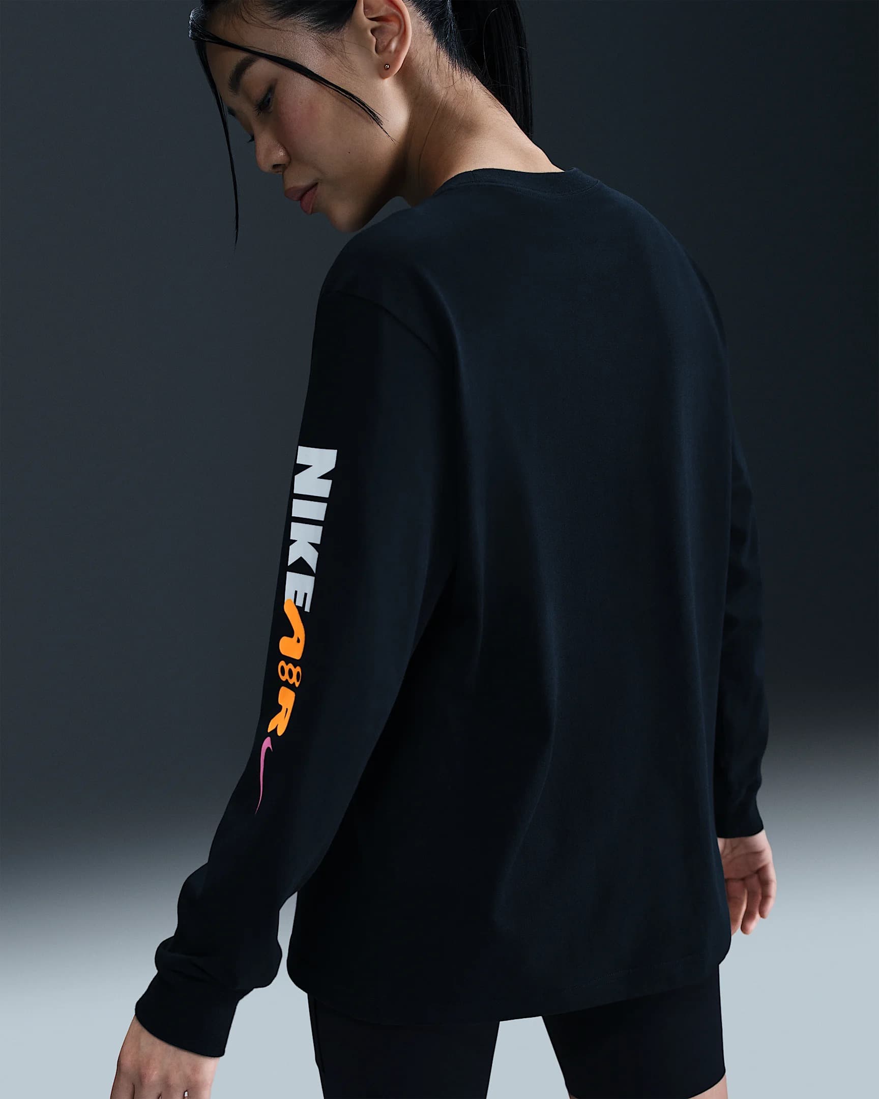 WOMEN'S LONGSLEEVE NIKE NSW LS TEE AMD (HF9529-010)