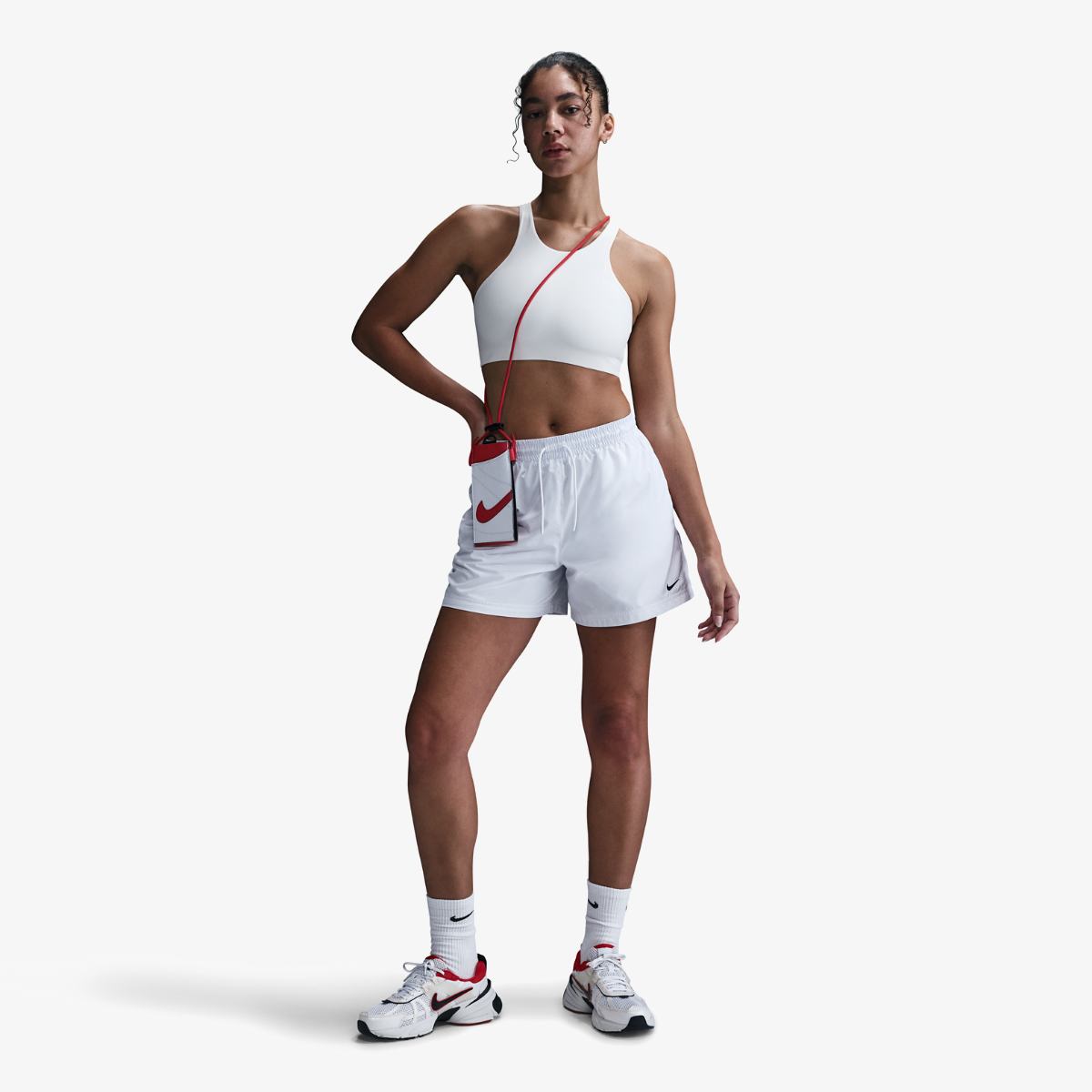 WOMEN'S SHORTS NIKE NSW MR ESSNTL WVN SHORT (FV7557-100)