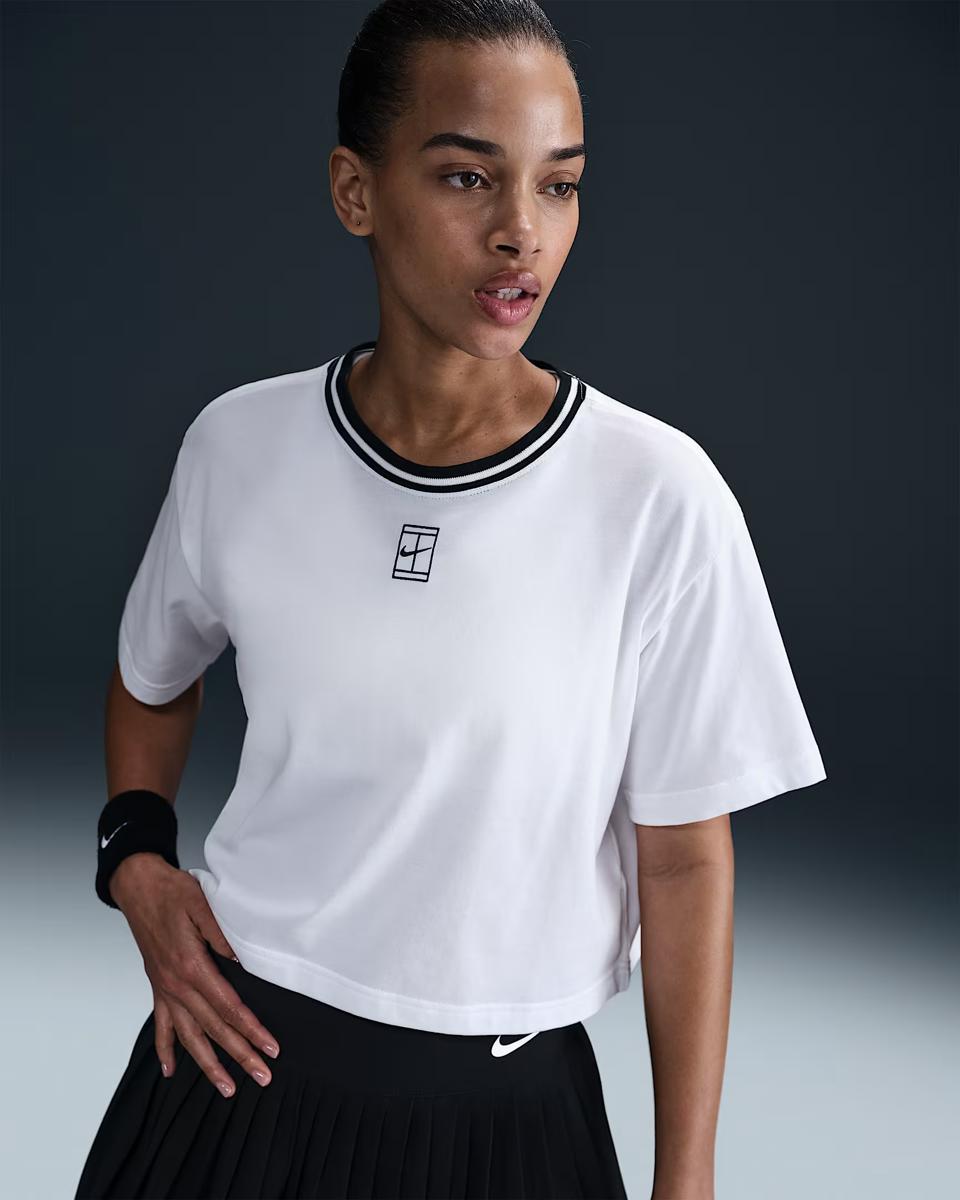 ЖІНОЧА ФУТБОЛКА NIKE DF HERTAGE SS CROP TEE (HJ3640-100)