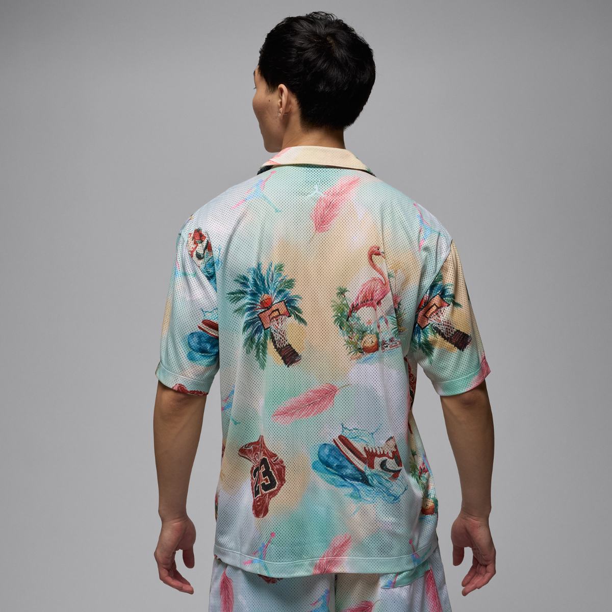 ЧОЛОВІЧА СОРОЧКА JORDAN ESS SMR PK AOP CAMP TOP (IB3007-133)