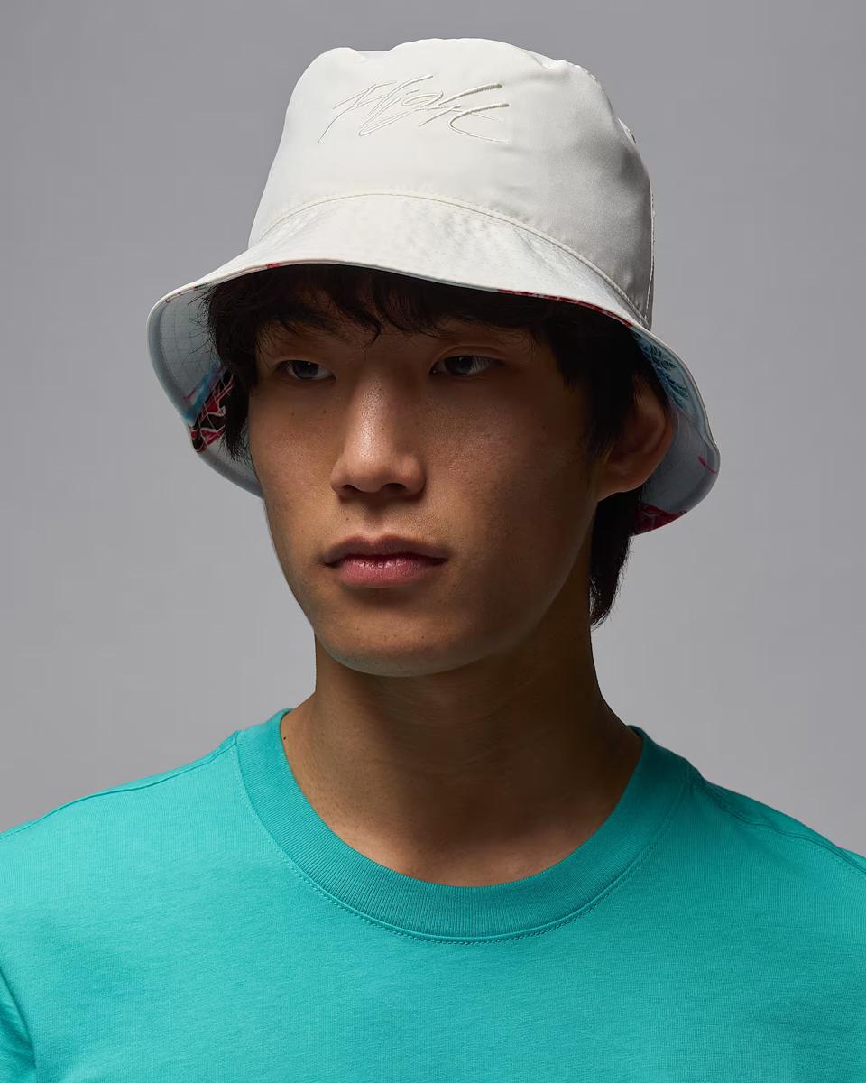 REVERSIBLE UNISEX PANAMA HAT JORDAN APEX BUCKET FLAMINGO AOP (HV1096-133)