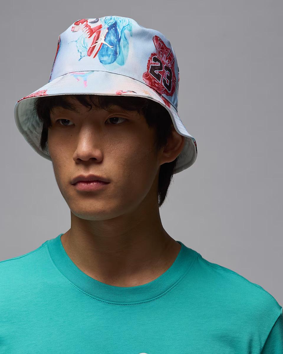 REVERSIBLE UNISEX PANAMA HAT JORDAN APEX BUCKET FLAMINGO AOP (HV1096-133)