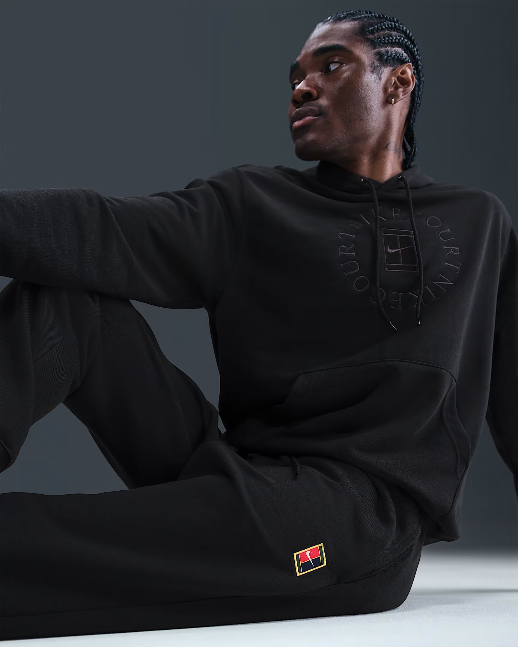МУЖСКИЕ ШТАНЫ NIKE COURT NKCT DF HRTGE FLC PNT JGGR (HM6766-010)
