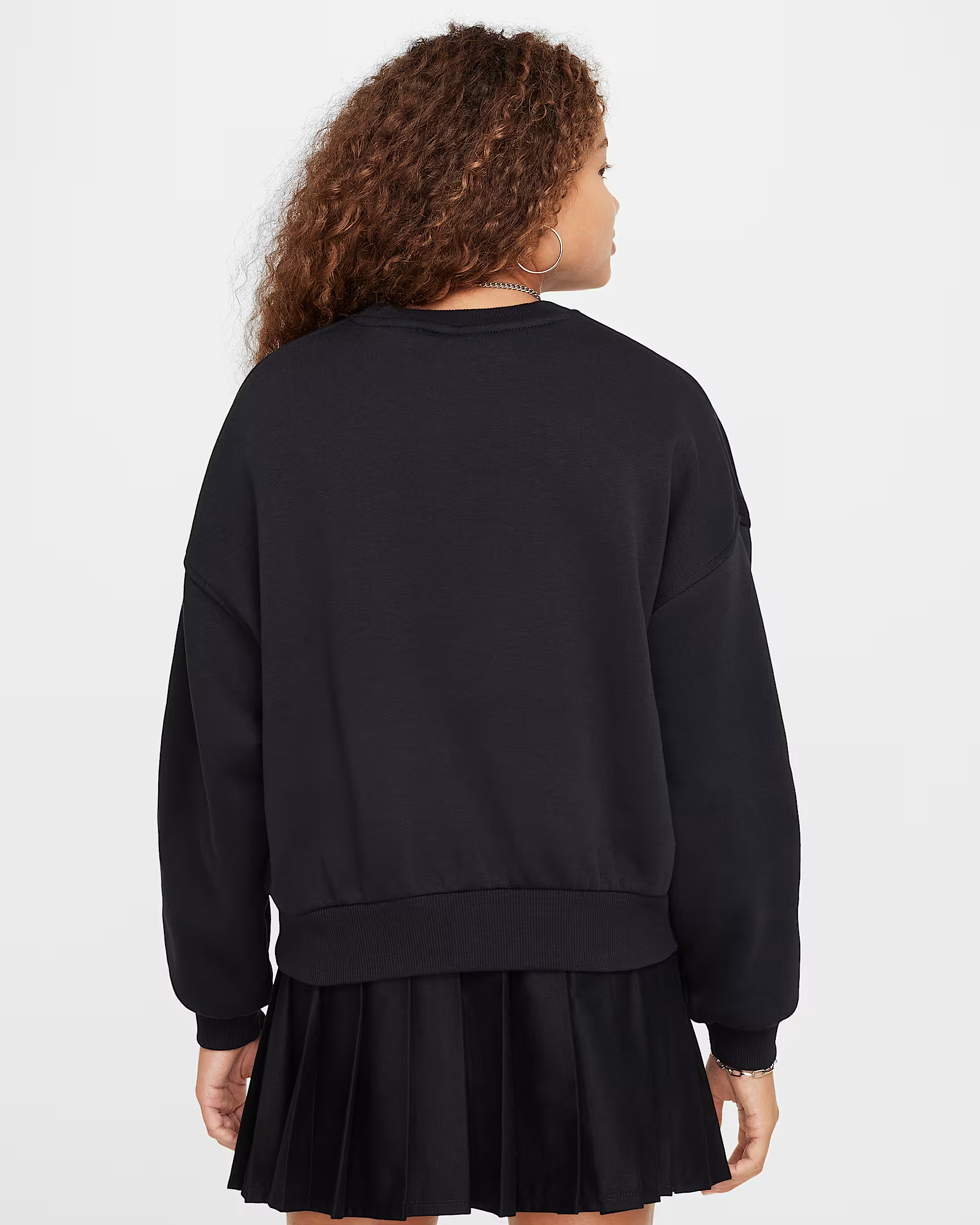 NIKE G NSW CLUB FLC BXY CRW LBR TEEN SWEATSHIRT (FZ9244-010)