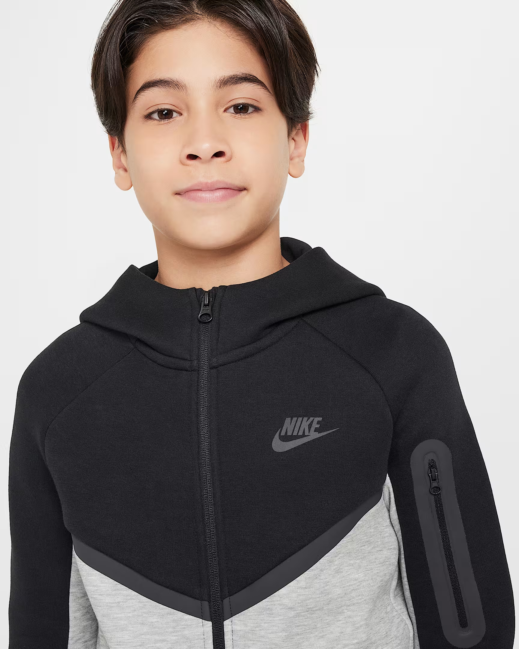 NIKE TECH FLEECE B NSW FZ - PD TEEN SWEATSHIRT (HV5867-064)