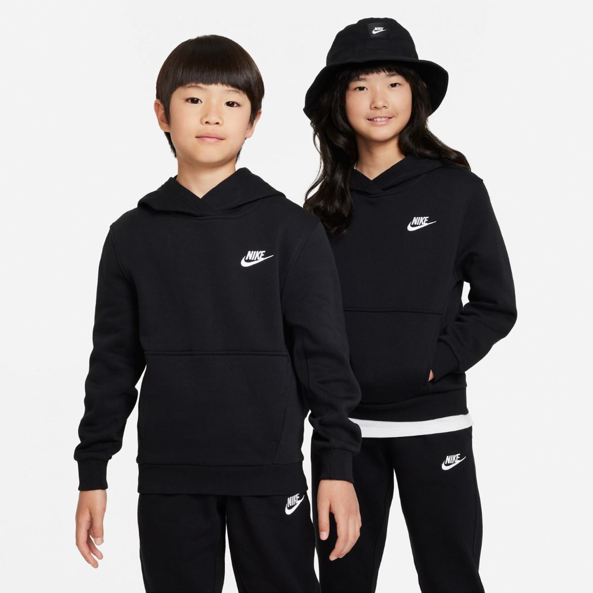 NIKE K NSW CLUB FLC HDY LBR TEEN SWEATSHIRT (FD3000-010)