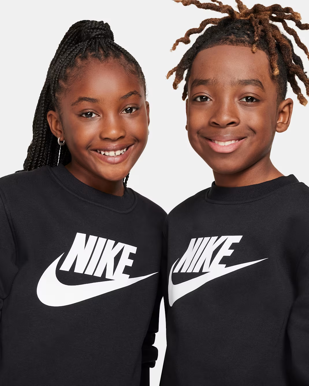 NIKE NSW CLUB FLC CREW LS HBR TEEN SWEATSHIRT (FD2992-010)