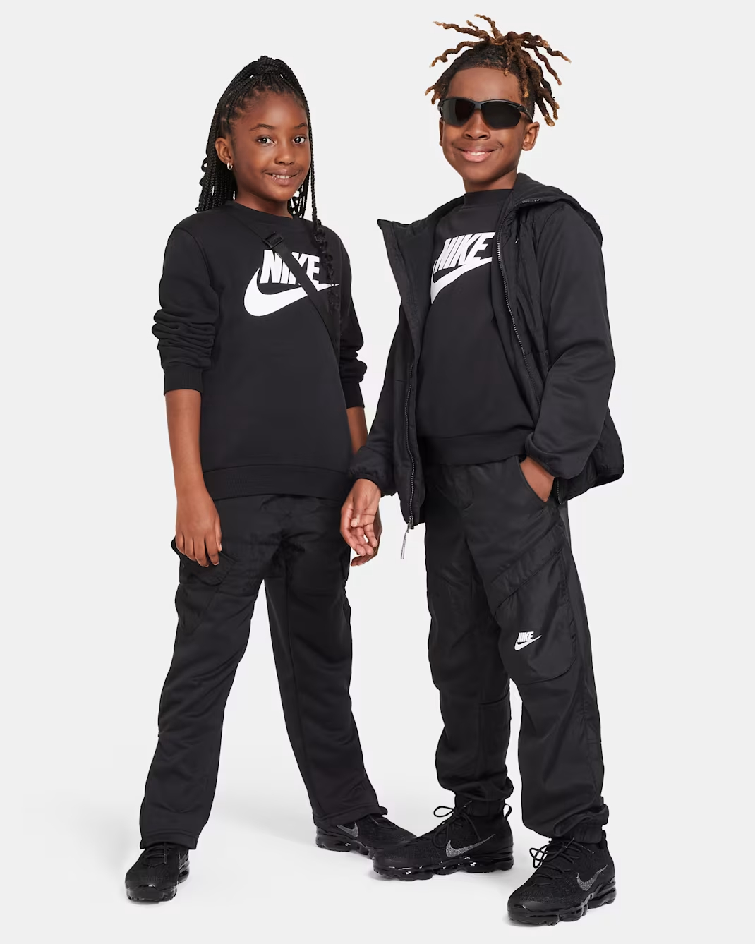 NIKE NSW CLUB FLC CREW LS HBR TEEN SWEATSHIRT (FD2992-010)