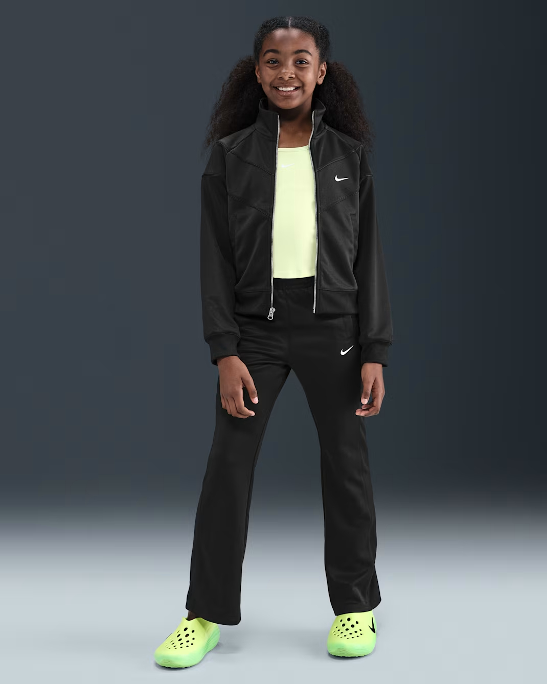 NIKE G NSW TRACK JKT POLY KNIT TEEN SWEATSHIRT (HQ9448-010)