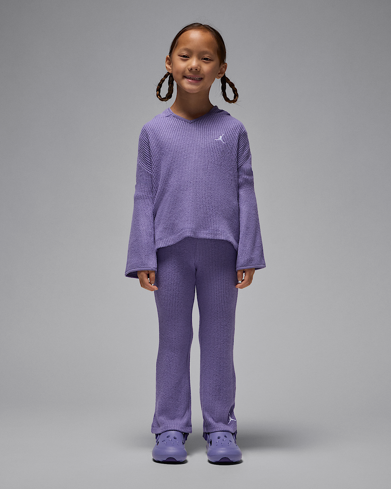 JORDAN JDG HEIR TO THE CROWN RIB PO S KIDS TRACKSUIT (35F205-PAP)