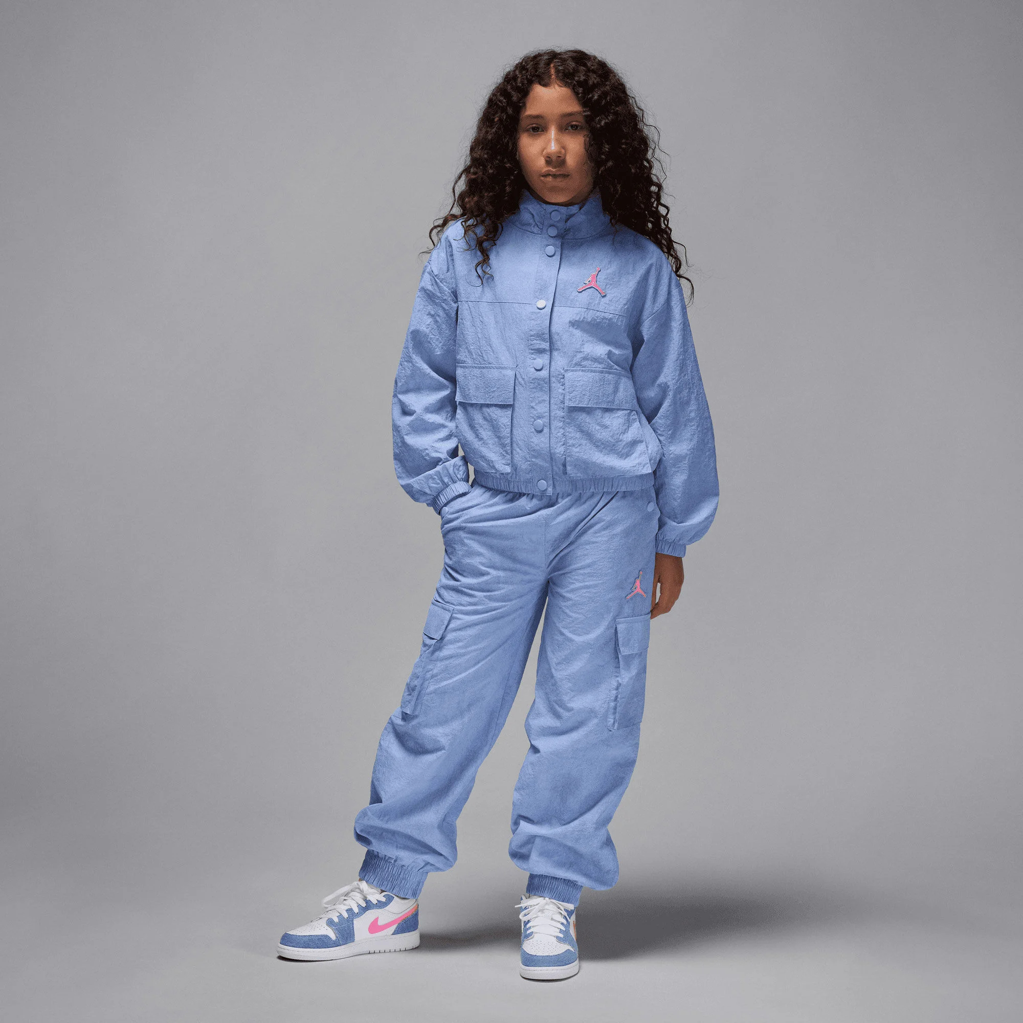 JORDAN JDG BLUE JEANS & BLING LT JACK TEEN WINDBREAKER (45F196-U8K)