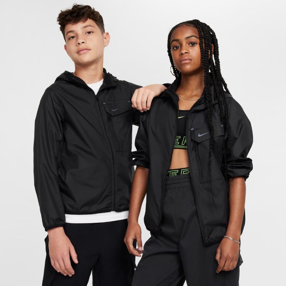 ПІДЛІТКОВА ВІТРОВКА NIKE K NSW CITY UTILITY JACKET (FZ4905-010)