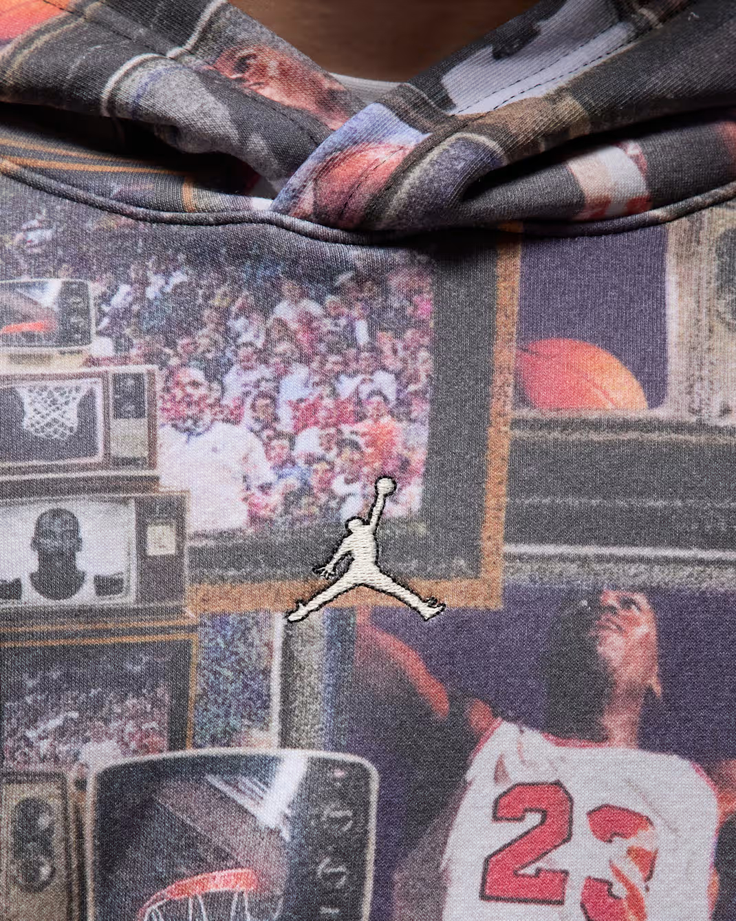 JORDAN JDB MJ BRKLYN AOP FLC PO TEEN SWEATSHIRT (95F089-023)