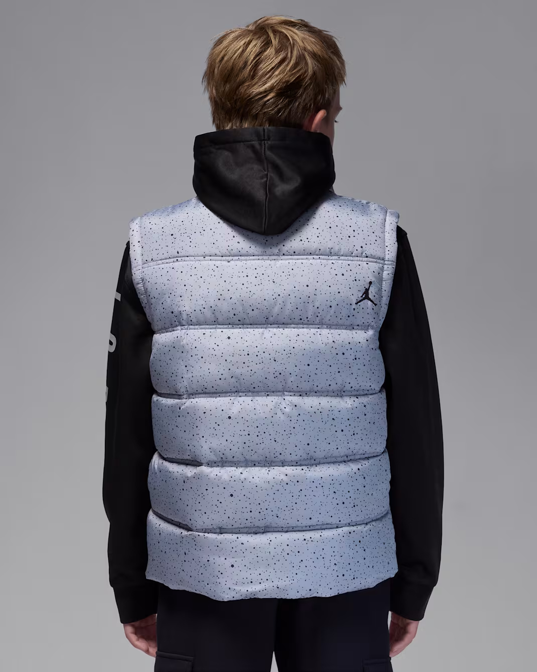 JORDAN JDB 2 FER JKT TEEN'S HOODED SLEEVED VEST (95D191-GHJ)