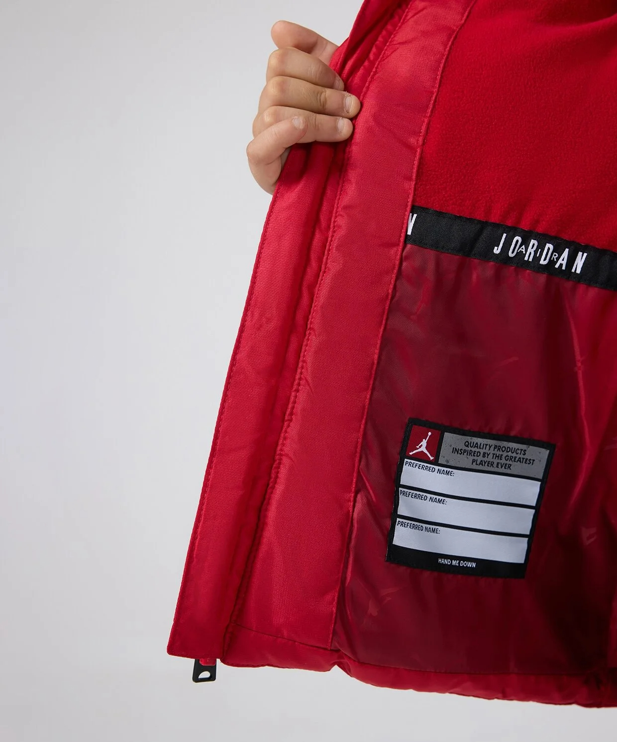 JORDAN JDB 2 FER JKT TEEN'S HOODED SLEEVED VEST (95D191-H24)