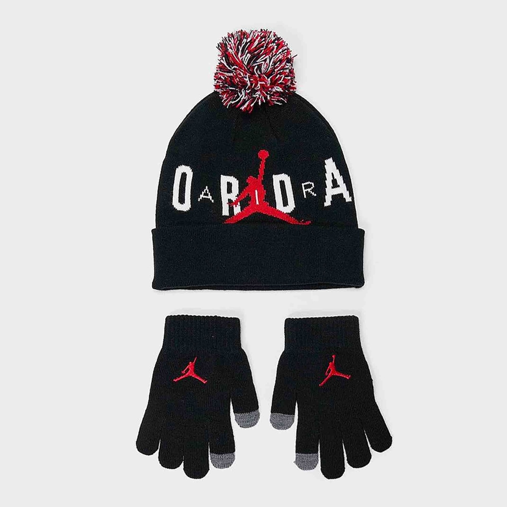 ПІДЛІТКОВИЙ НАБІР: ШАПКА / РУКАВИЦІ JORDAN JAN ESSENTIALS BEANIE S (9A0869-023)