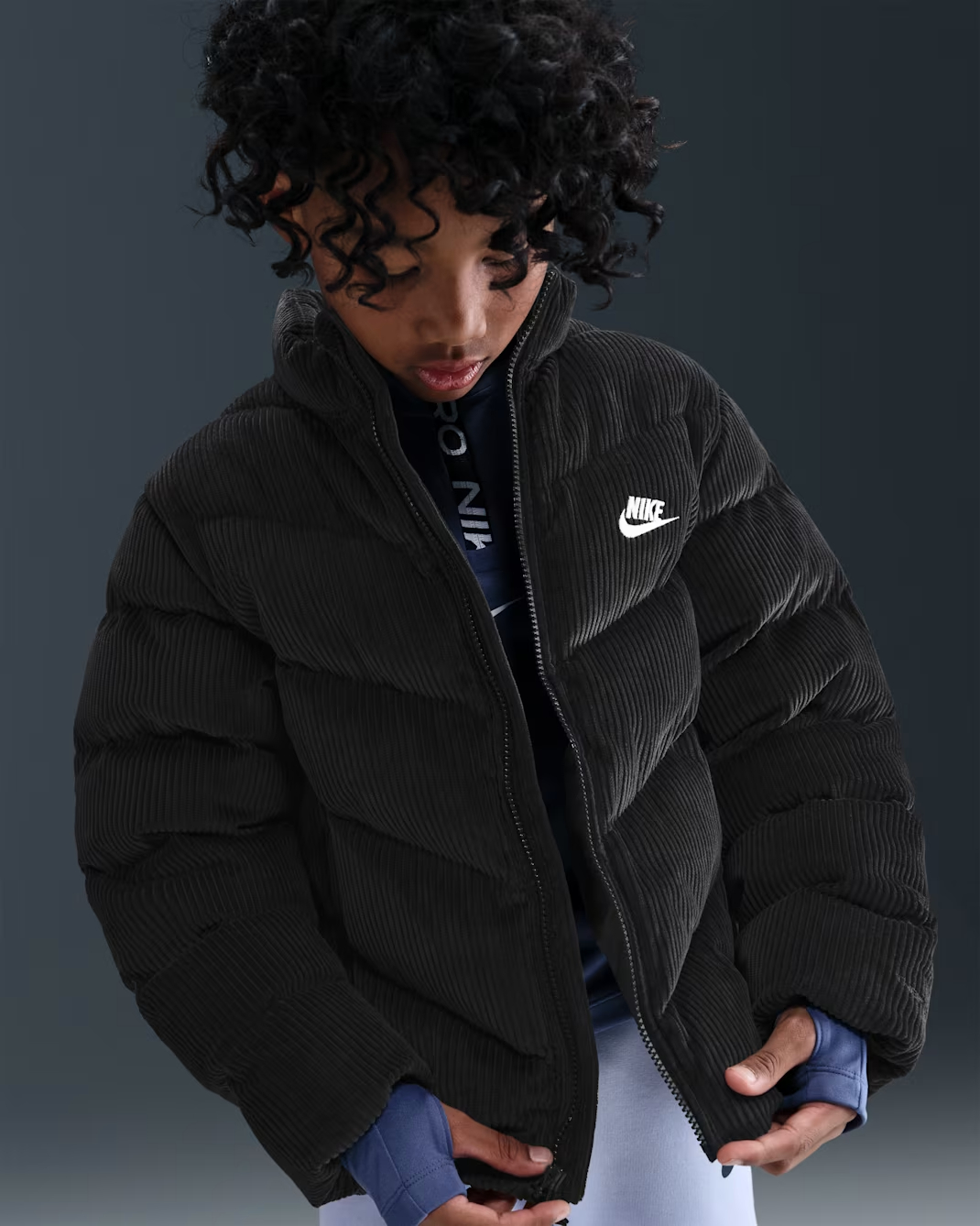 NIKE K NSW TF ADP PUFFER MTRL VNR TEEN JACKET (HJ2543-010)