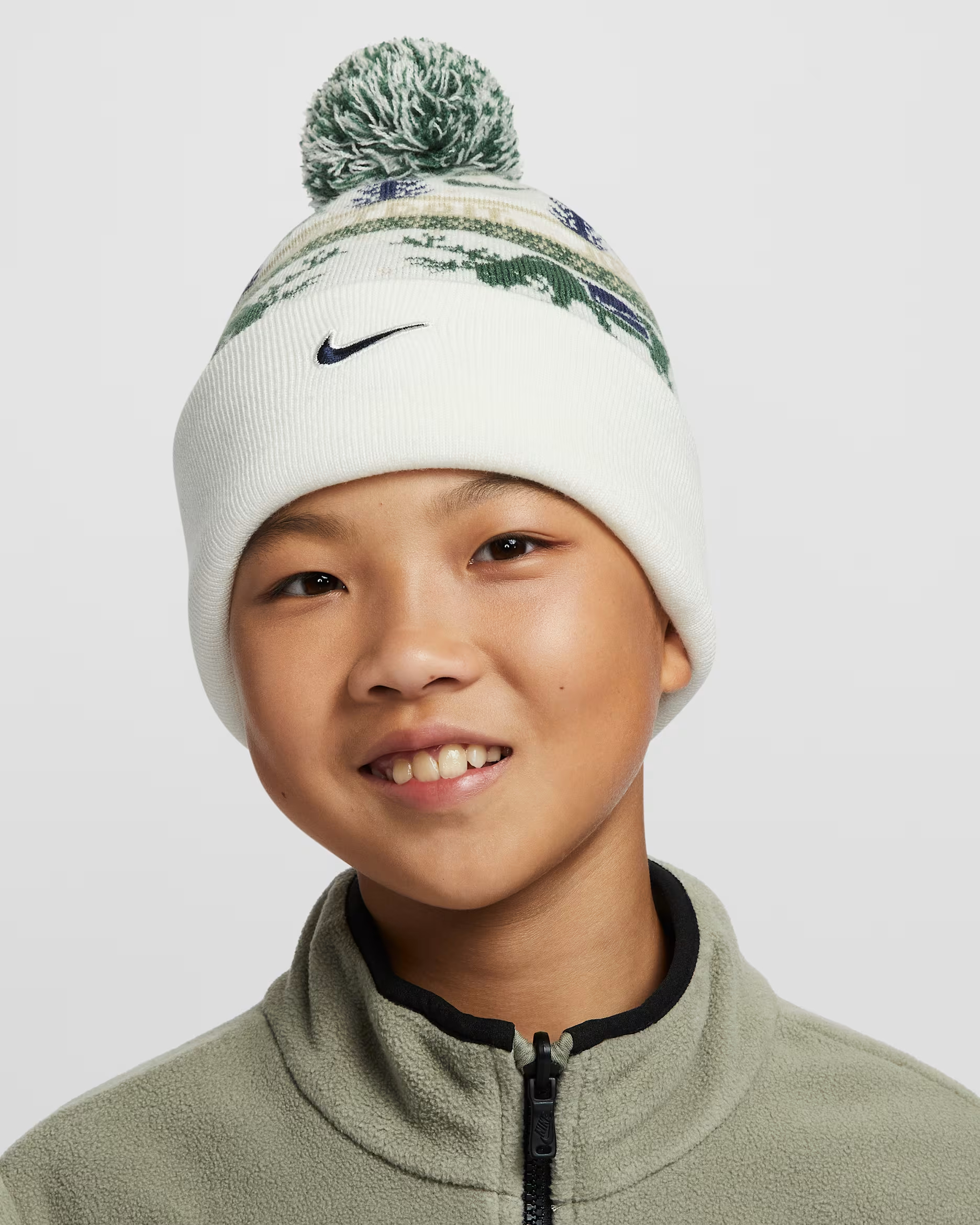 ПІДЛІТКОВА ШАПКА УНІСЕКС NIKE K NK PEAK BEANIE SC HOL25 L (HV7025-133)