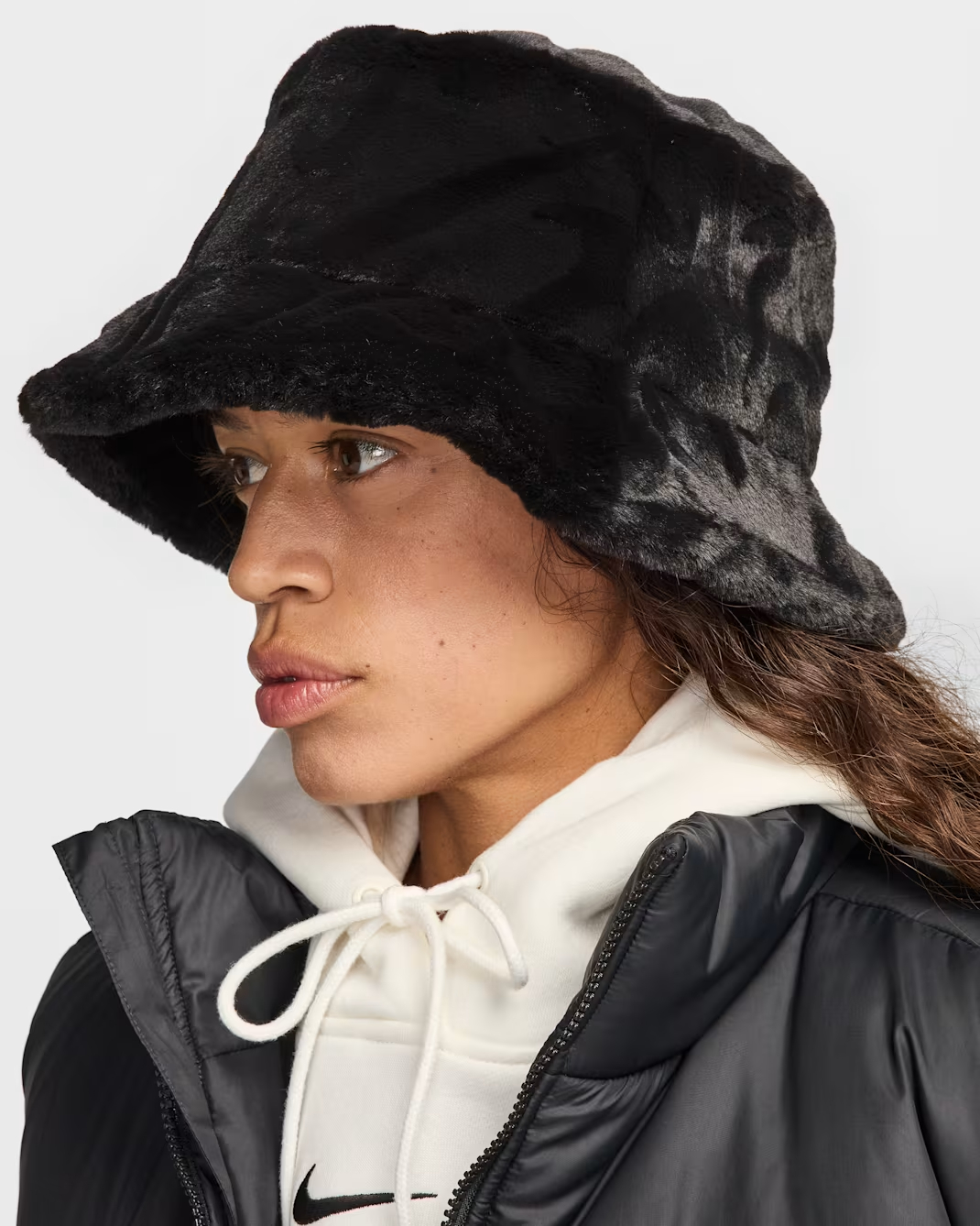 WOMEN'S PANAMA HAT NIKE U NK APEX BUCKET FUR SWSH H24 (HF7194-010)