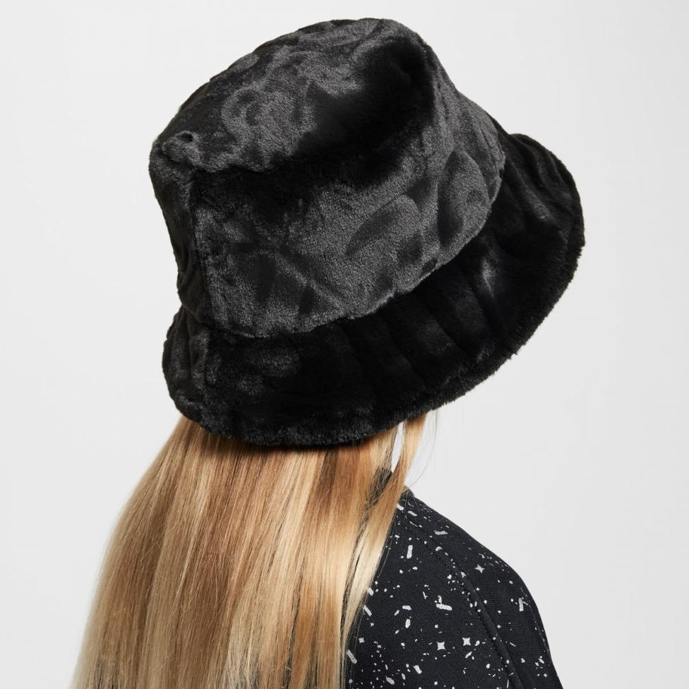 TEEN NIKE K APEX BUCKET FAUX FUR BEAN HAT (FZ3061-010)