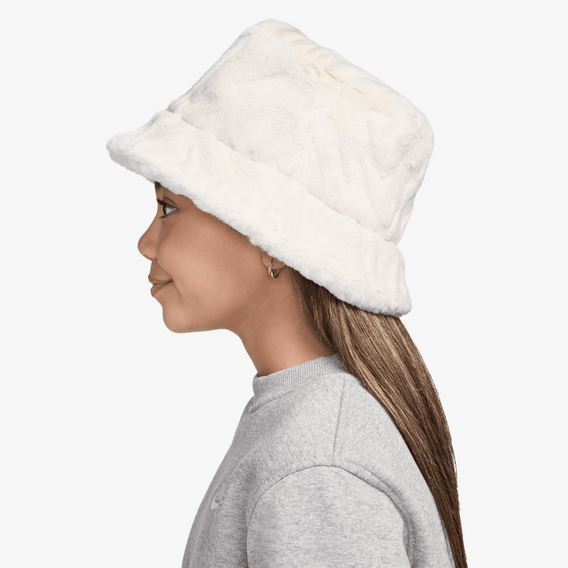 TEEN NIKE K APEX BUCKET FAUX FUR BEAN HAT (FZ3061-030)