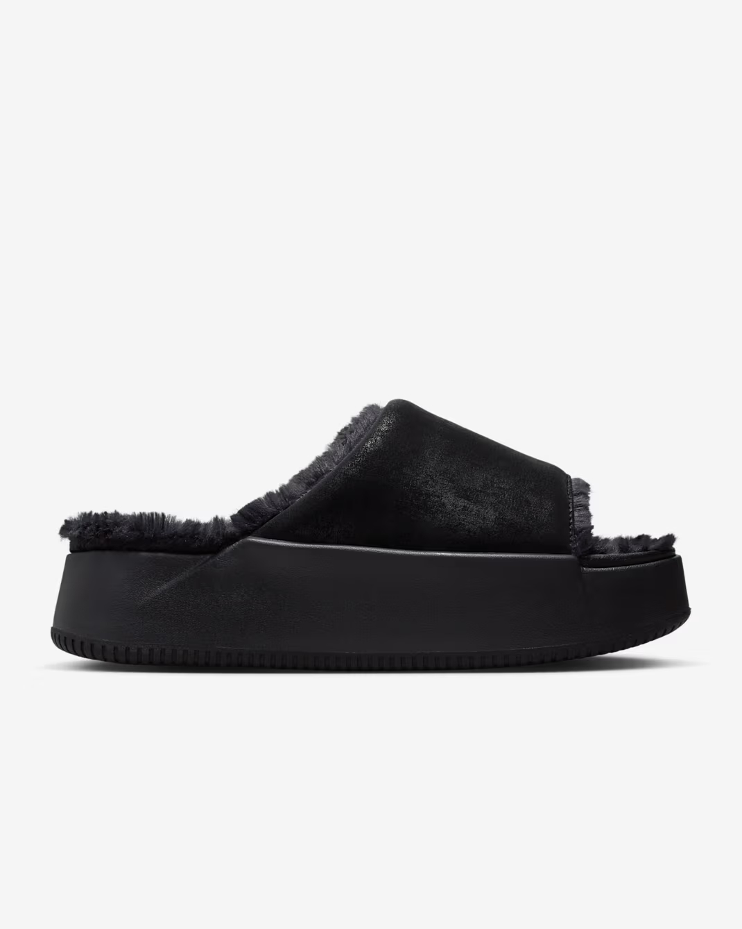 NIKE CALM ELEVATION FUR WOMEN'S SLIDES (HV8560-001)